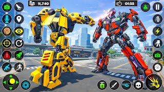Flying Jet Transformation Car Robot Game Mega Fight in The City Of Transformers 😎 - Android Gameplay screenshot 5