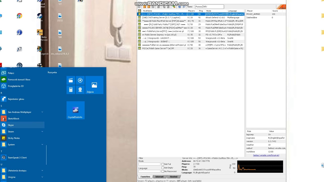 New Procesy w tle z menadzer zadan i pasek windows