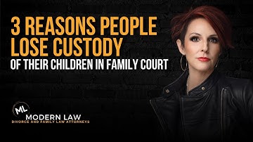 The Three Reasons People Lose Custody of Their Children in Family Court