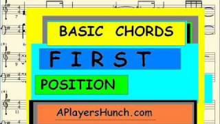 Instructions For Basic Chords in the first Position vr4wmv