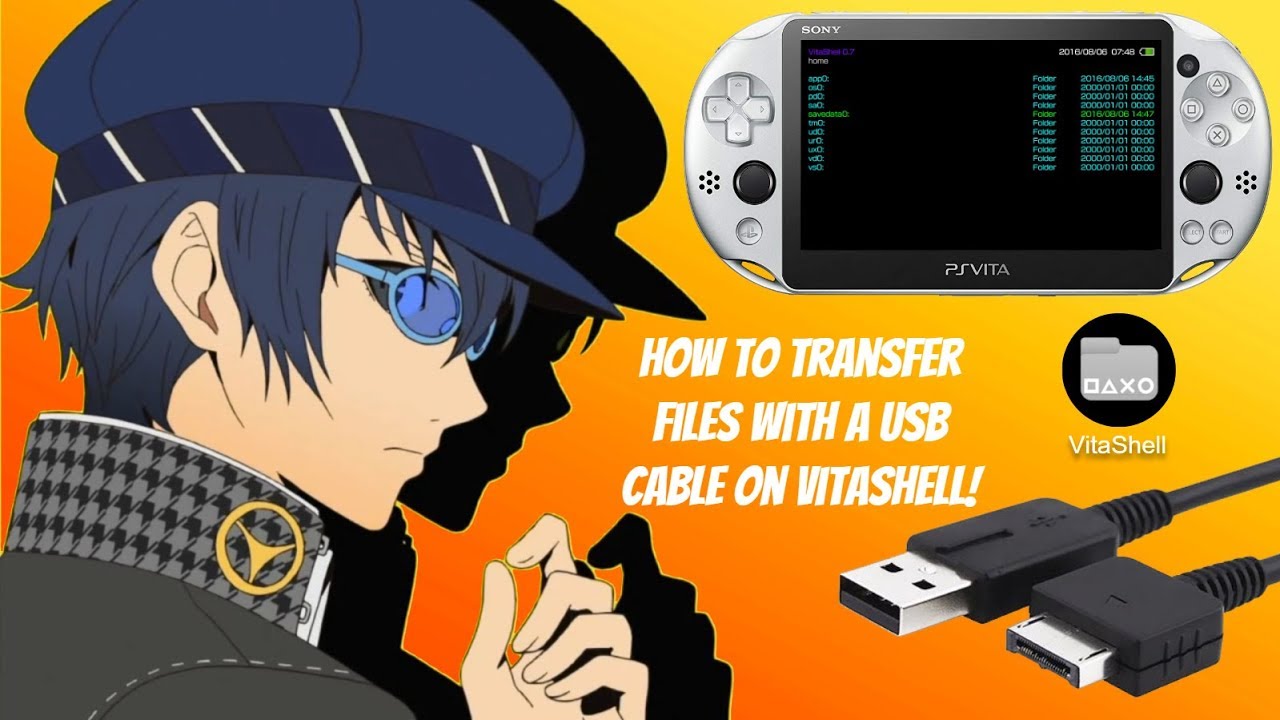 How To Transfer Files With A Usb Cable On Vitashell! - Transfer From Vita To Pc #Henkaku #Vitashell