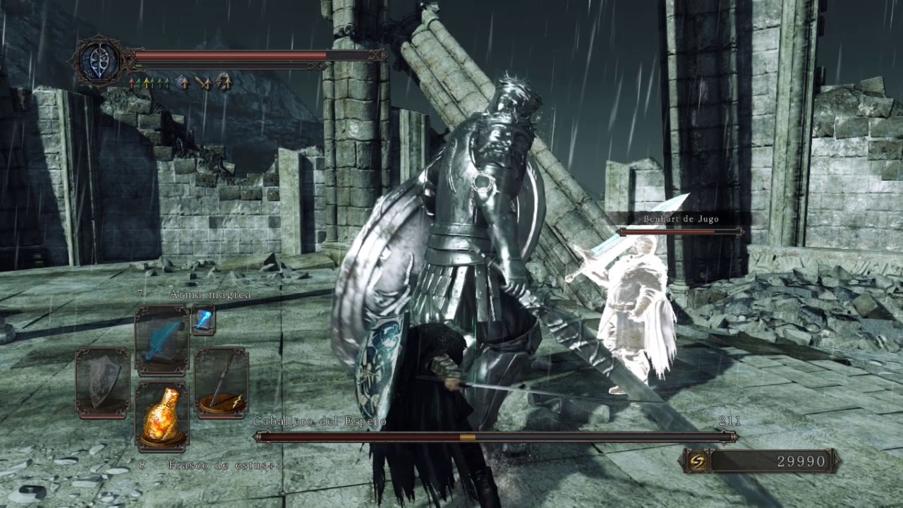 Dark Souls 2 HD Boss Caballero del Espejo - YouTube