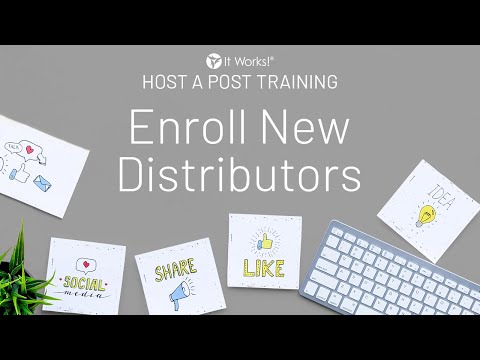 Enroll New Distributors with Host a Post