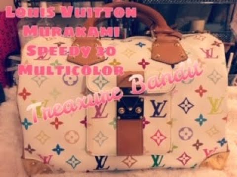 LOUIS VUITTON x Takashi Murakami Multicolor Speedy 30 Tote 2007