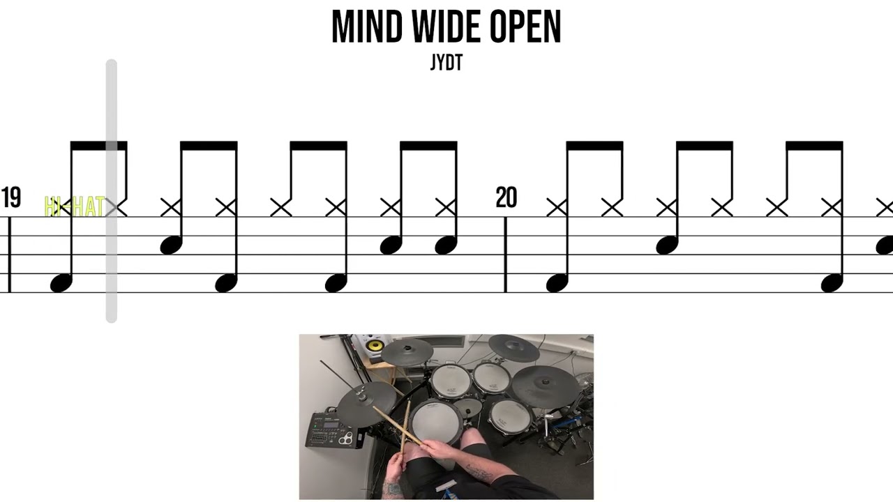 Mind Wide Open   JYDT 🥁 Grade 1 Beginner Version