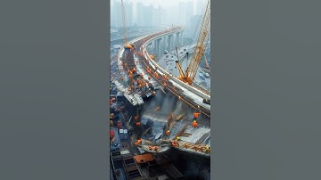 💥One Mistake… and the Whole Monorail Bridge Went Down! #construction #fail #engineering