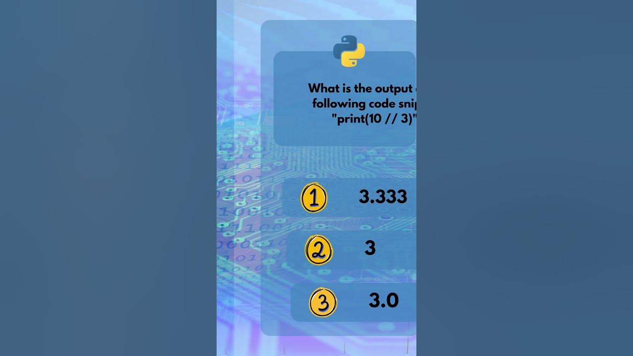 Python trivia quiz of the day. - YouTube