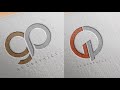 Logo Design in CorelDraw x7 Tutorial - GP - PG Logo Design