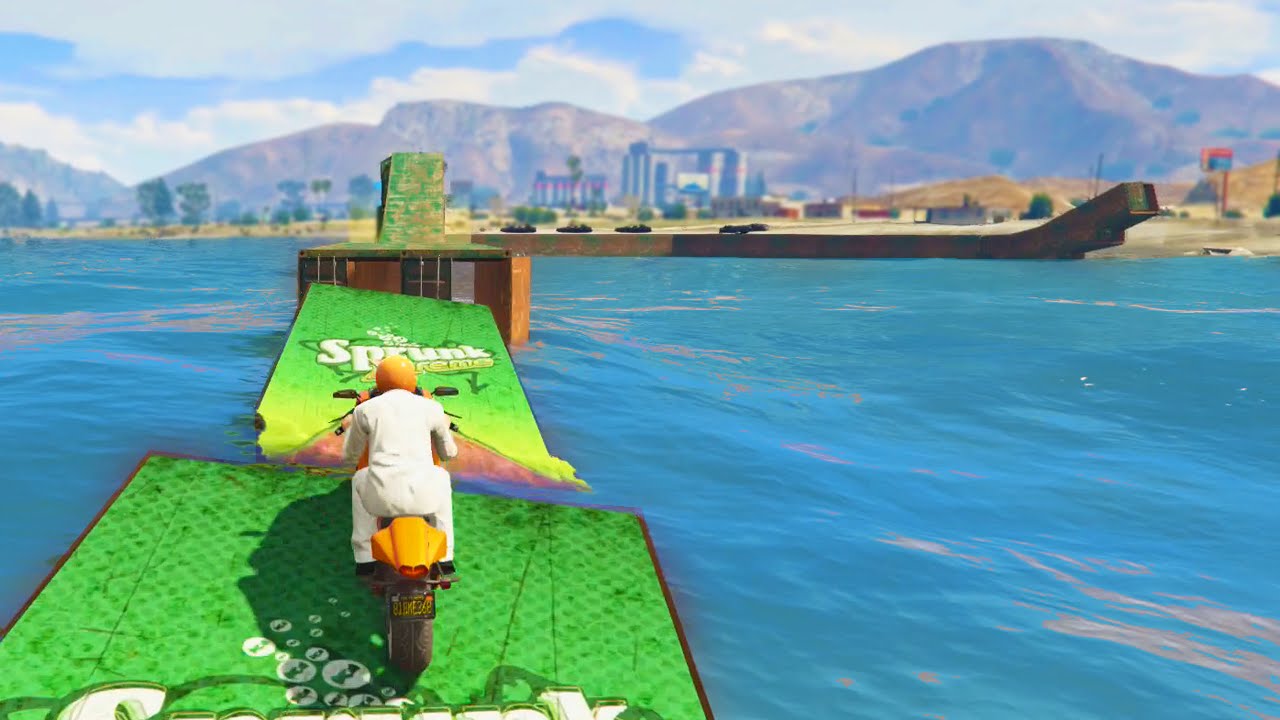 Amazing Bikes Skipping Water (GTA 5 Funny Moments) YouTube