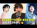 BTS July 2025 Recap V Paris Trip Jin World Tour J Hope Lollapalooza BTS July 2025 Recap V Paris Trip Jin World Tour J Hope Lollapalooza