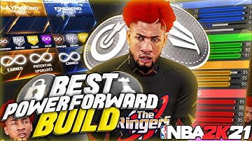 REVEALING THE BEST POWER FORWARD DEMIGOD BUILD! IN NBA 2K21 NEXT GEN BEST BUILD *AFTER PATCH 1*