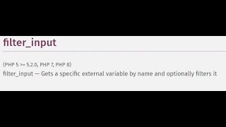 filter_input