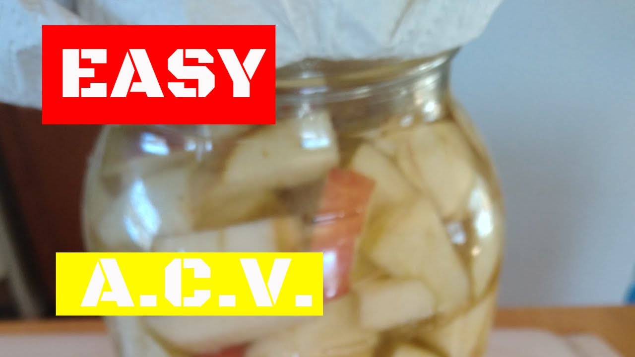 EASY APPLE CIDER VINEGAR - YouTube