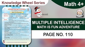 Math 4+ |  Knowledge Wheel Series | Page No 110 | Multiple Intelligence | Math is fun Adventure
