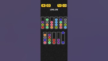 Ball sort puzzle game level 272 || mobile game ||