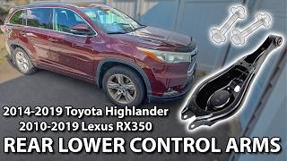 Replacing Rear Lower Control Arms & Cam Bolts // 2014-2019 Toyota Highlander & 2010-2019 Lexus RX350