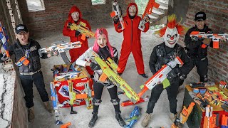 GUGU Nerf War : SWAT Warriors & Bobby Monster Destroy Group XICMAN MASK Infinity War