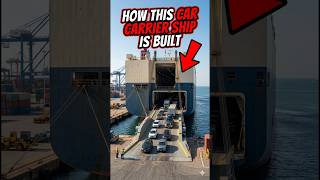 How This Car Carrier Ship Is Built 😱 #shorts #viral #shipbuilding