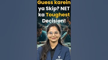 Guess karein ya skip? NET ka Toughest Decision! | Dr. Manisha Verma | #vedemy #lifescienceexam