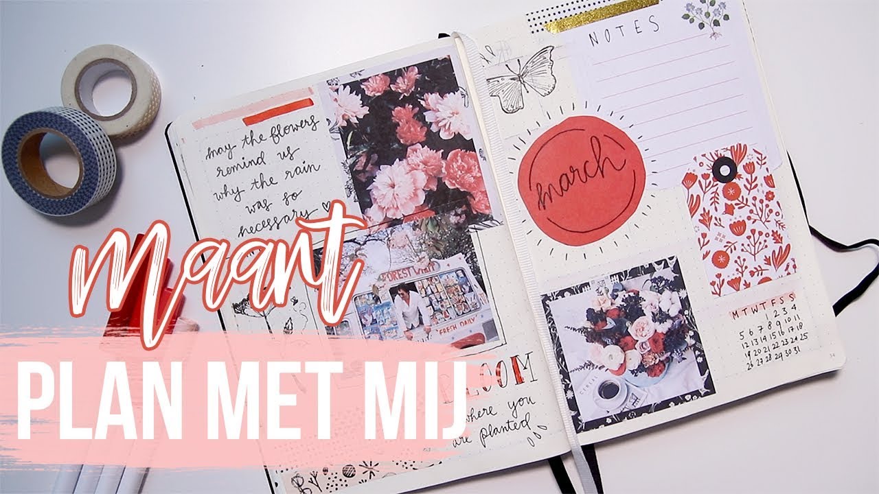 PLAN MET MIJ: Maart 2018 Bullet Journal | D is for Dazzle