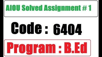 AIOU Code 6404 Solved Assignment No 1 Autumn 2025 | Urdu