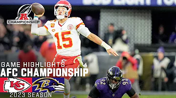 Kansas City Chiefs vs. Baltimore Ravens Game Highlights | 2023 AFC Championship