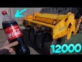 АСФАЛЬТНЫЙ КАТОК 12000 КГ. РЕЖЕТ НОЖОМ COCA-COLA ..?!