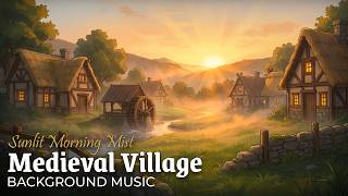 Medieval Village Background Music | Sunrise Over the Watermill Valley screenshot 5