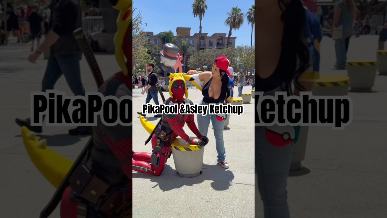 Ashley Ketchup and PikaPool at Anime Expo # #viralshort #foryou #animeexpo #pokemon