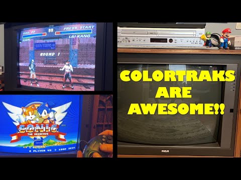 My Console CRT Retro Gaming Wall! RCA ColorTrak TVs are Amazing
