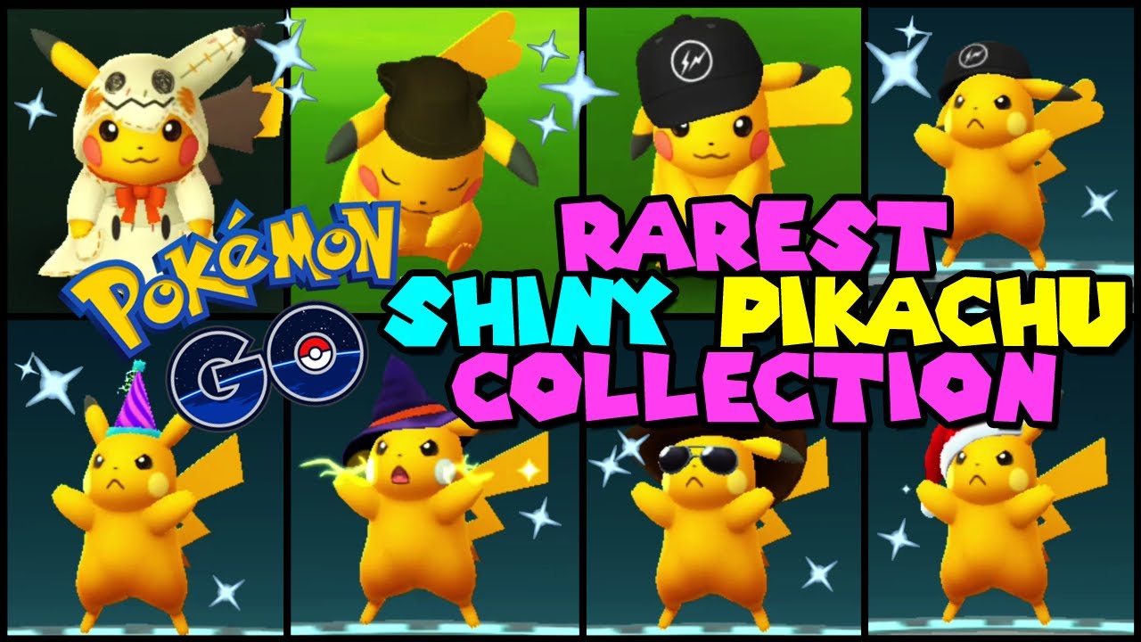 Shiny Costume Pikachu for Pokemon Go Choose One. Registered 