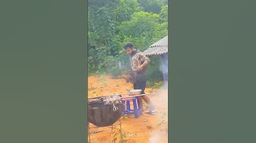 Nhìn thôi là biết ngay các món nướng thơm ngon // đám cưới quê - tronpiu vlog #shorts