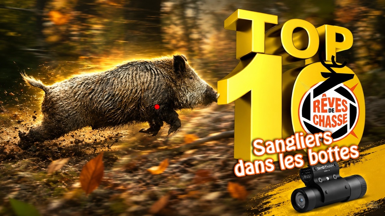 Sangliers dans les bottes en battue à la ShotKam - Top 10 Rêves De Chasse n°42 - Avril 2026
