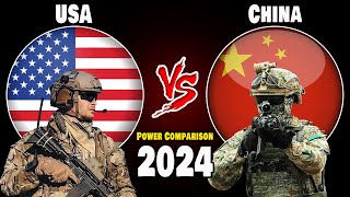 USA vs China Military Power Comparison 2024 | China vs USA military power 2024
