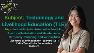 LET TLE Major: Industrial Arts (Automotive, Electrical, Carpentry, & Plumbing) | 10 Q&A Mock Exam