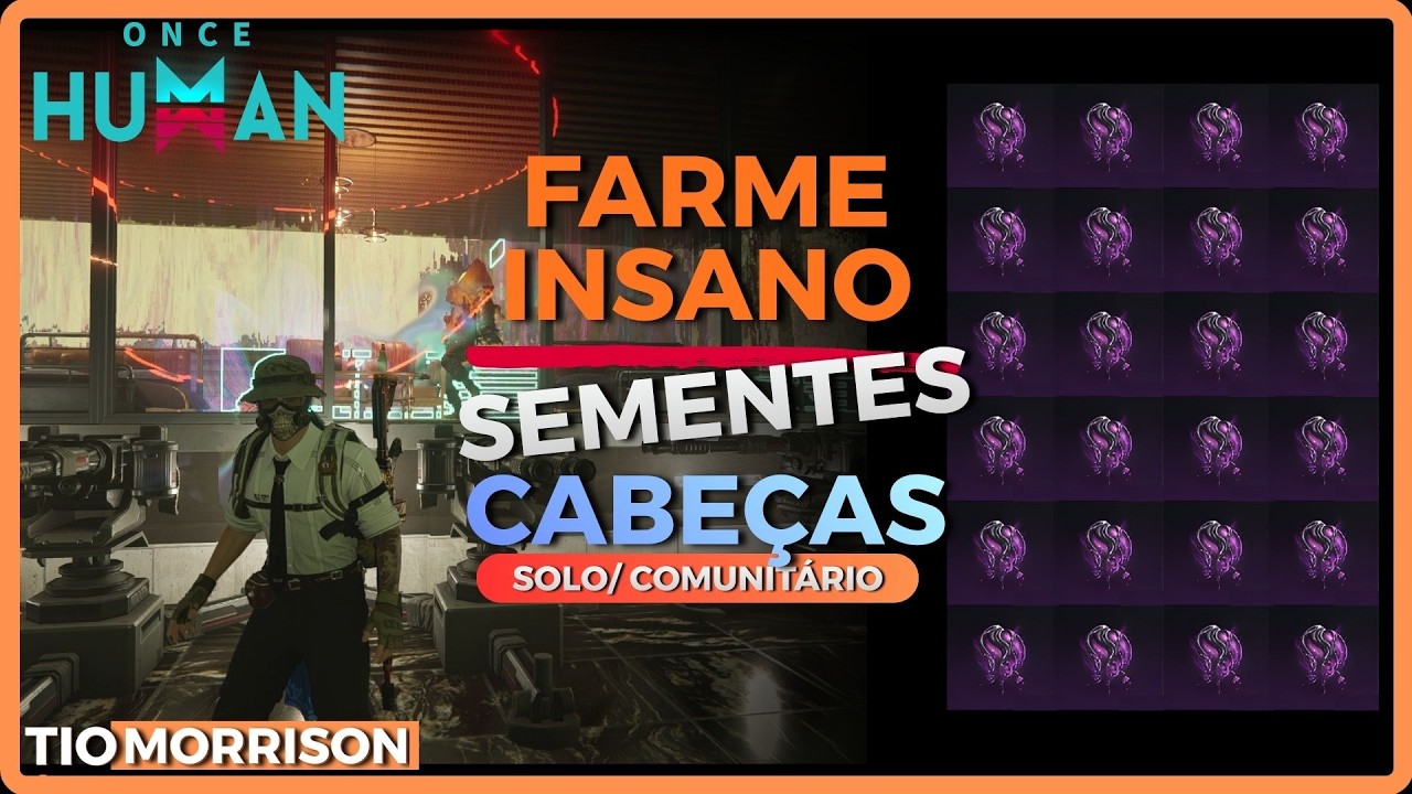 FARME DE SEMENTES E CABEÇAS INFINITO SOLO OU GRUPO -ONCE HUMAN