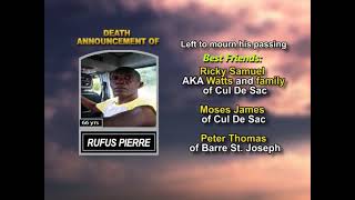 Rufus Pierre ~ Long Obituary Guide