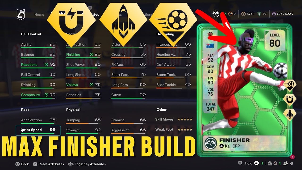 NEW* MAX LEVEL 80 FINISHER BUILD ! Pro Clubs FC 26 ! - YouTube