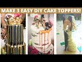How to DIY Wedding Cake Toppers | 3 Easy-to-Make Cake Toppers from Pinterest!