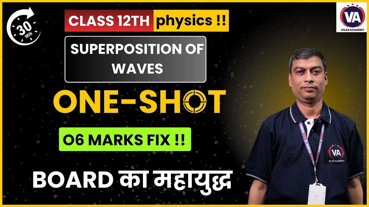 Superposition Of waves | Physics 12th State Board | Vilas Academy