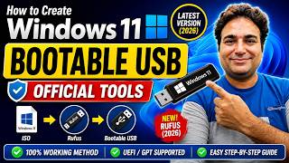 Latest Windows 11 Bootable 2026 | Using Rufus!