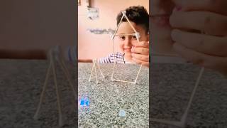 Smallest DIY Cotton Bud House! 🤩 Diy Crafts ||  🏠❤️ | Kids Craft #craft #shorts