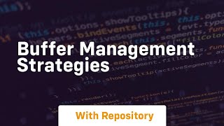 buffer management strategies