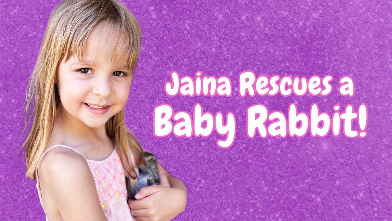 Jaina Rescues a Baby Rabbit! | Saving Baby Rabbits | How to Care for ...