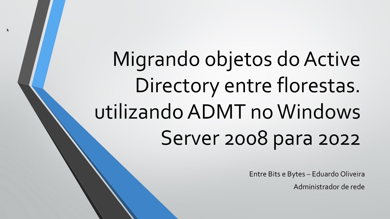 Migrando objetos do Active Directory entre florestas usando ADMT no ...