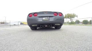 C6 Hooker Blackheart Axle Back w/Muffler Acceleration #1 - YouTube