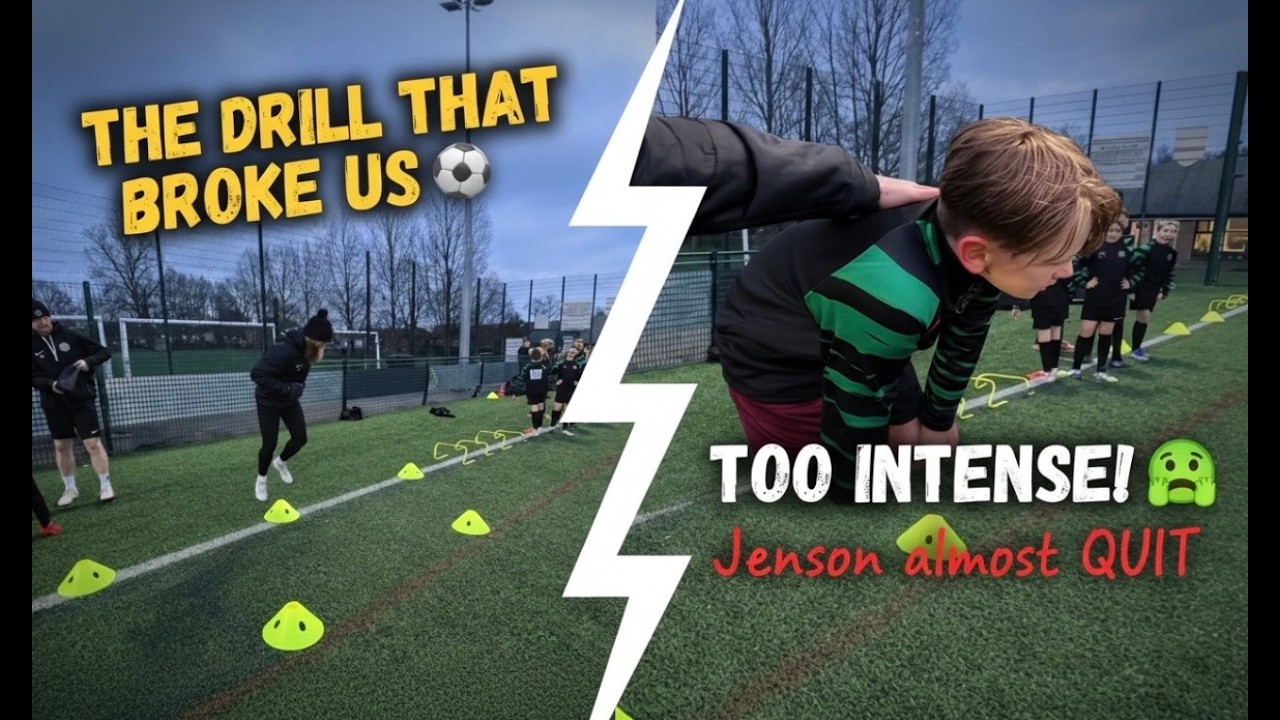 The Most Intense Football Drill We've Ever Done ⚽️🤢