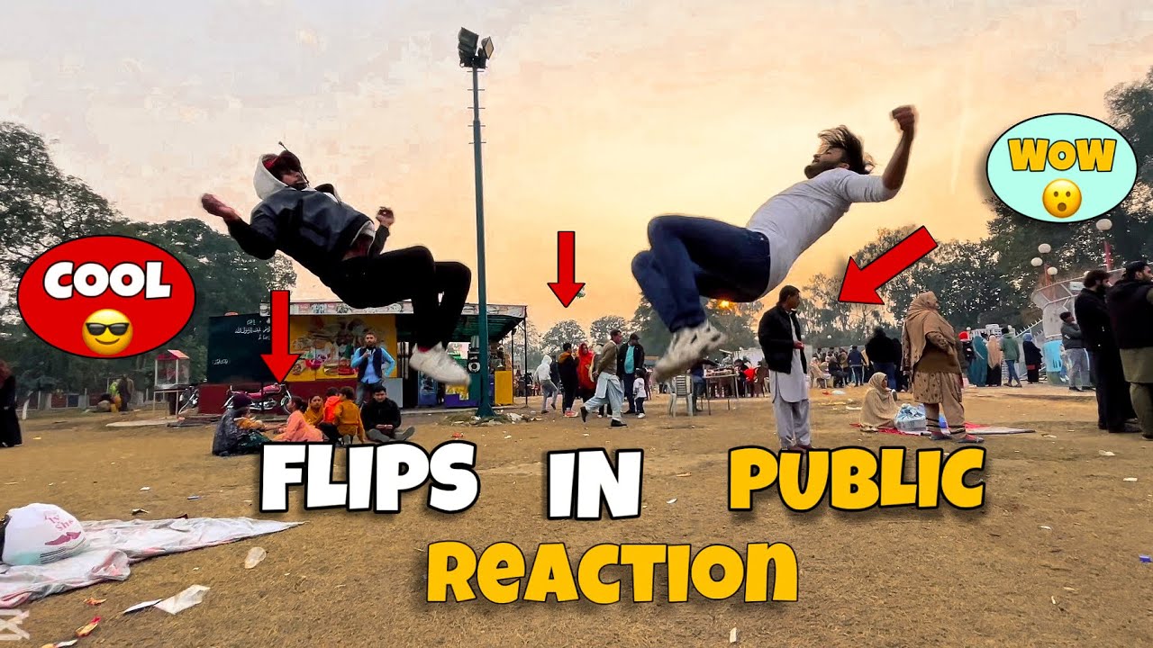 Crazy Flips in Public ๐| Insane Reactions You Canโt Miss๐ค๐คจ - YouTube