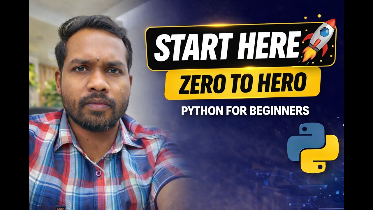 Day 1 - 👉 Start Python Today (Zero to Hero in 10 Minutes) 🚀 - YouTube