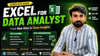 Learn Excel Basics for Data Analysis 📊 | Complete Beginner's Guide 💯 Excel for Beginners 💻